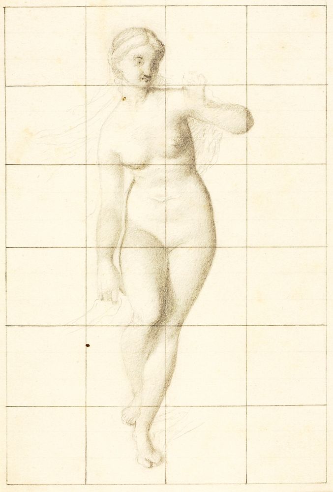 Venus Guiding Eneas and the Trojans to the Latin Shore (study of Venus), William Page