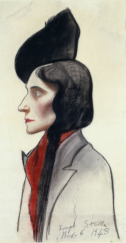 Portrait of Clara Fasano, Joseph Stella