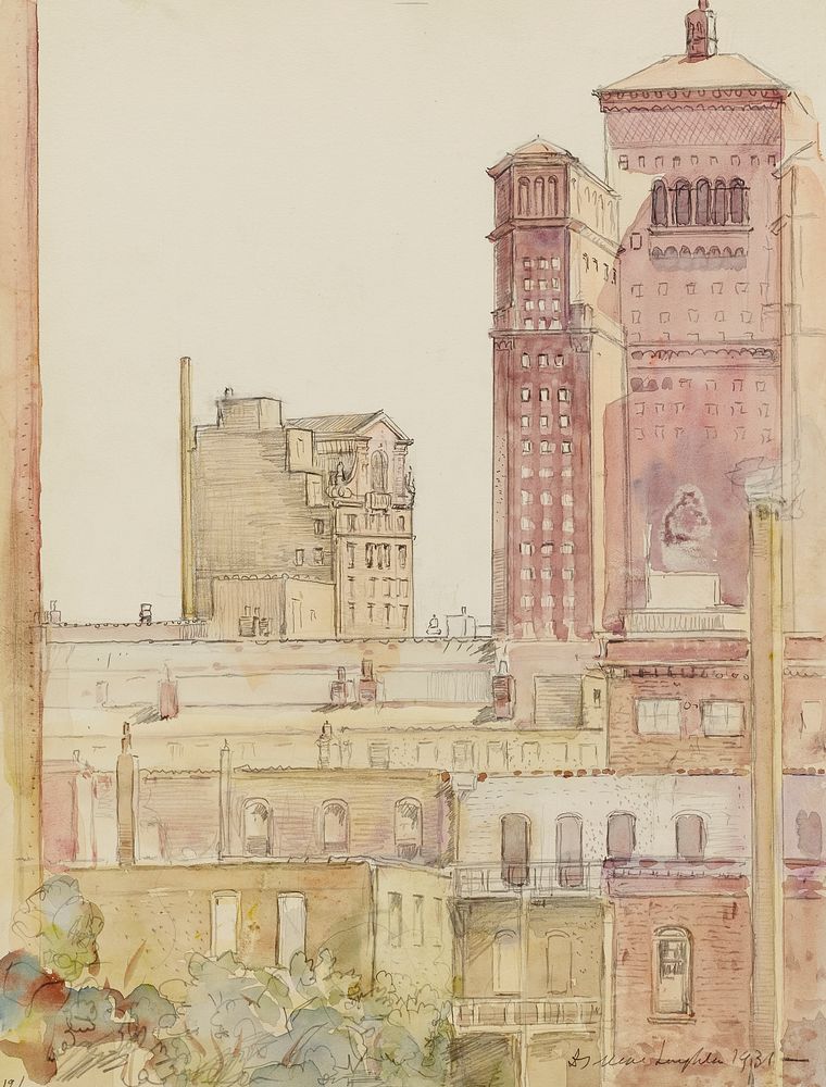 Chicago, Rooftops near Allerton House, Donald Shaw MacLaughlan