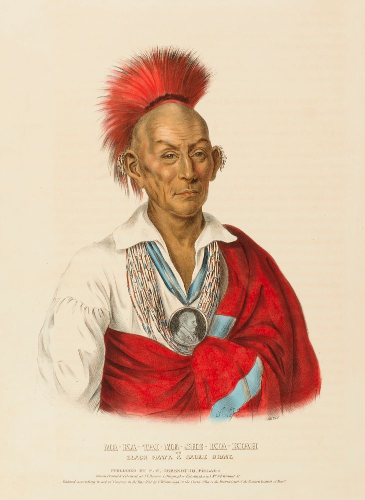 MA-KA-TAI-ME-SHE-KIA-KIAH, from History of the Indian Tribes of North America