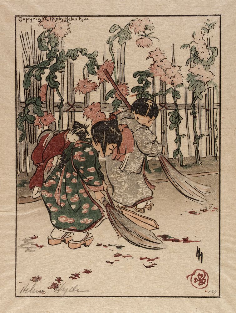 New Brooms by Helen Hyde (1868-1919)