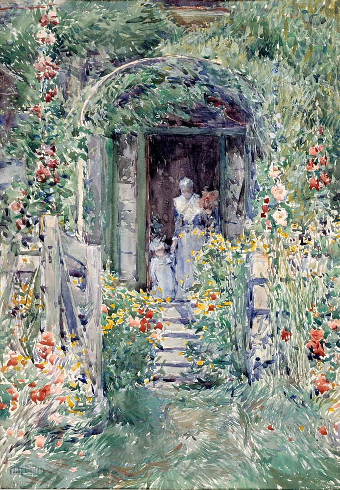 The Garden in Its Glory by Frederick Childe Hassam