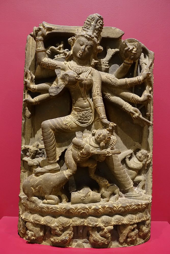 Sculpture from India in the Dallas Museum of Art, Dallas, Texas, USA.