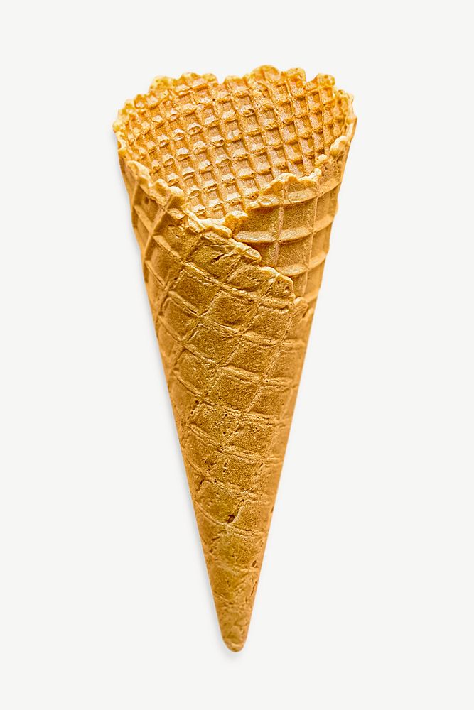 Ice cream waffle cones, yummy snack   psd