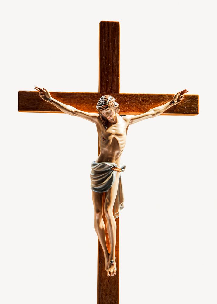 Crucifix religion isolated design
