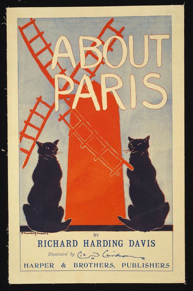 About Paris (1895) print in high resolution by Edward Penfield. 