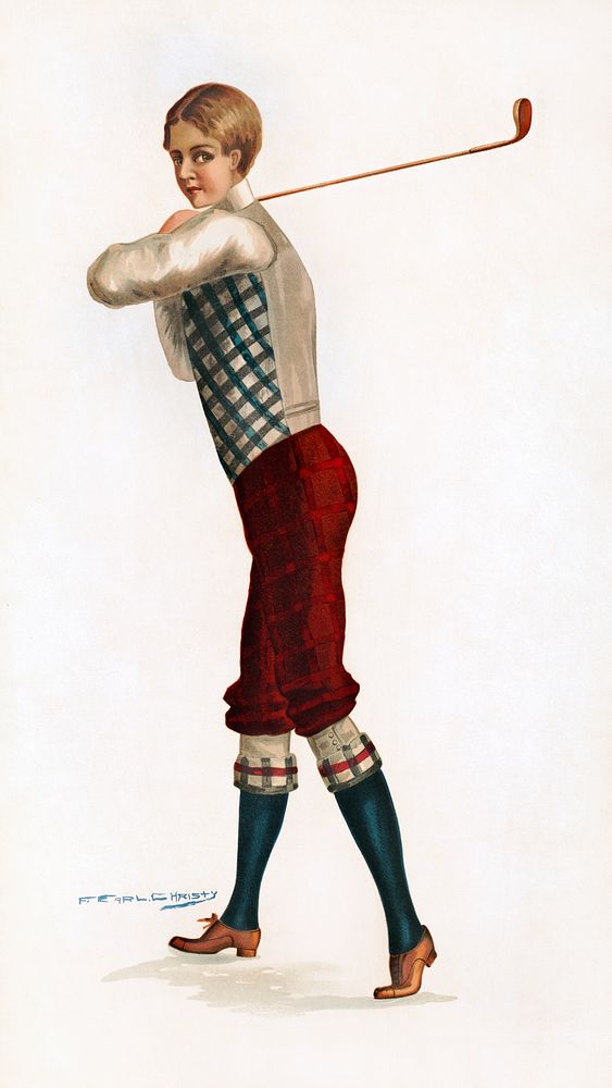 Golf boy #7 (1900). Original public domain image from the Library of Congress. Digitally enhanced by rawpixel.