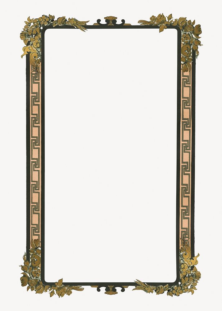 Vintage ornamental frame.   Remastered by rawpixel