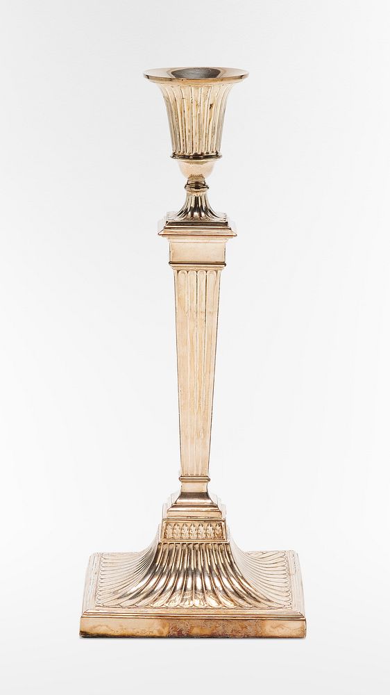 Candlestick, one of a pair (c.1800) metalwork design. Original public domain image from the Saint Louis Art Museum.…