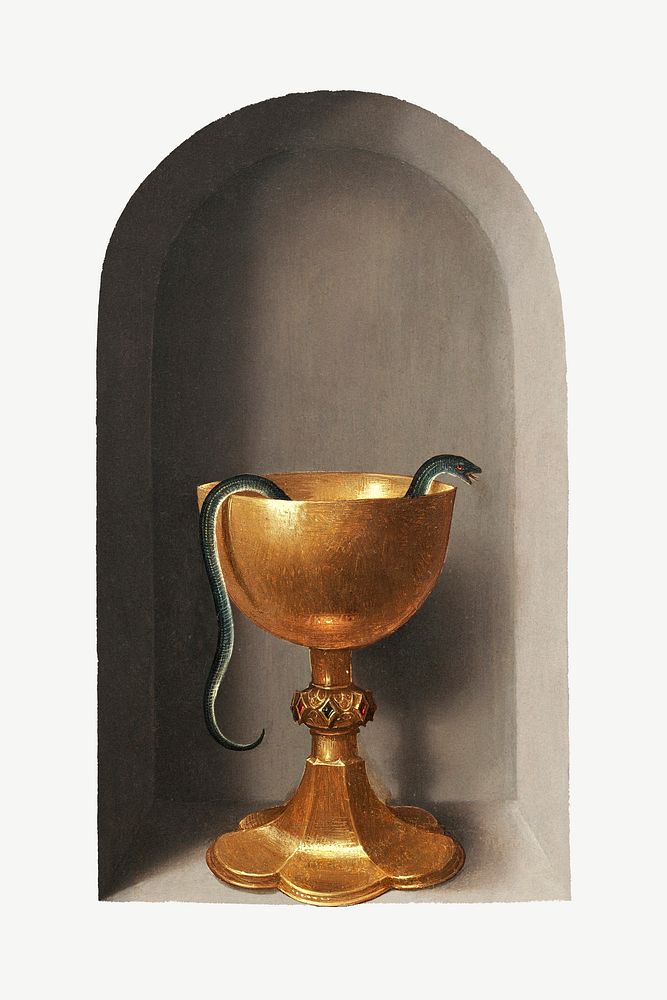 Chalice of Saint John the Evangelis clipart psd.    Remastered by rawpixel