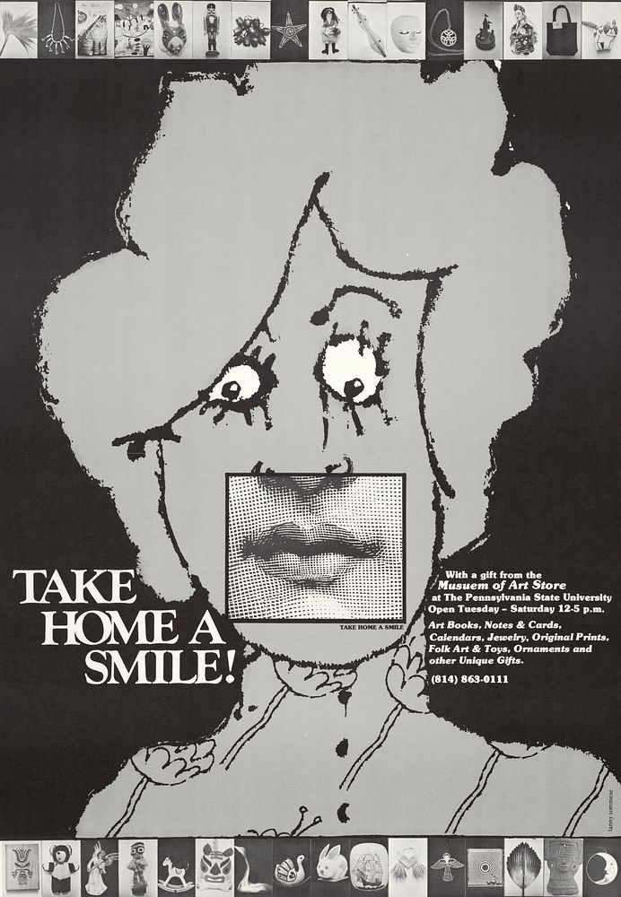 Take home a smile (1979) poster by Lanny Sommese. Original public domain image from the Library of Congress. Digitally…
