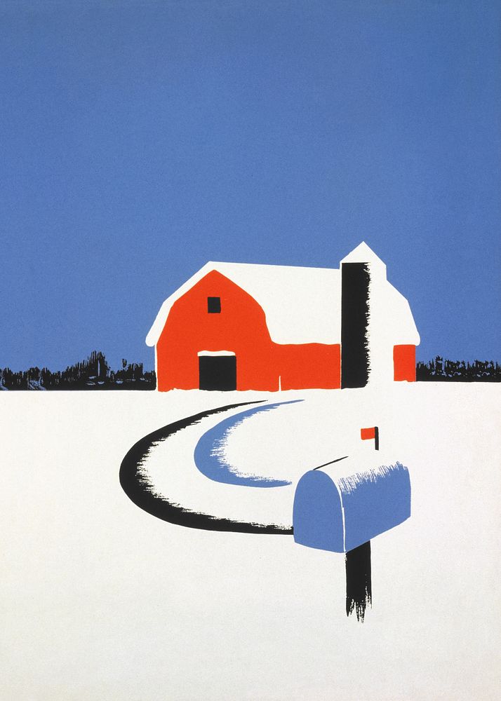 Annual farm and home week, winter poster.   Remixed by rawpixel.