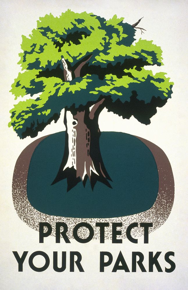 Protect your parks (1938) poster by Stanley Thomas Clough. Original public domain image from the Library of Congress.…