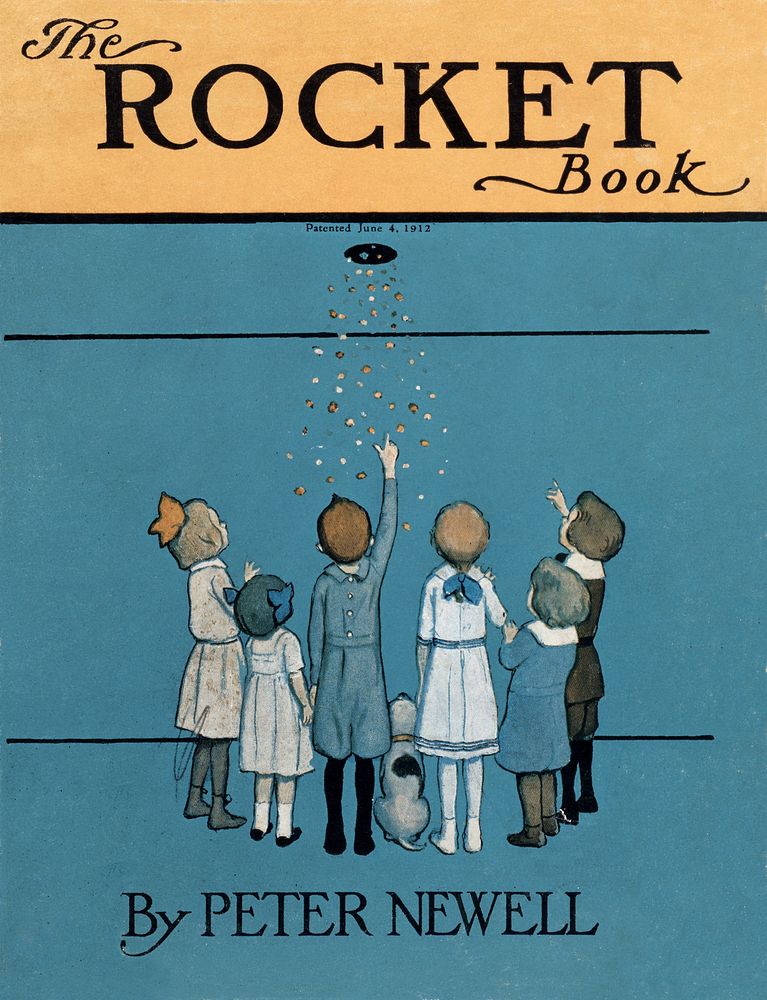 The Rocket Book (1912) vintage children poster by Peter Newell. Original public domain image from the Library of Congress.…