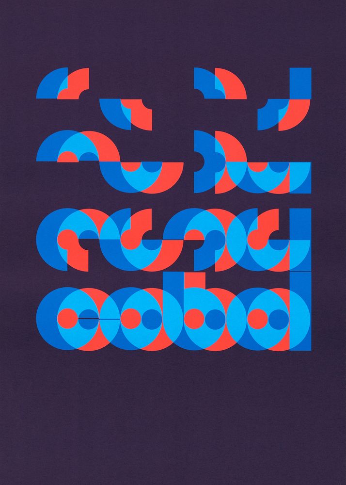 Abstract blue red illustration.  Remixed by rawpixel.