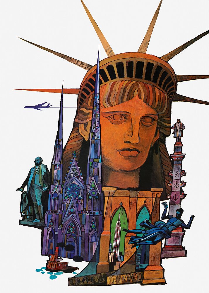 Statue of Liberty   Remixed by rawpixel.