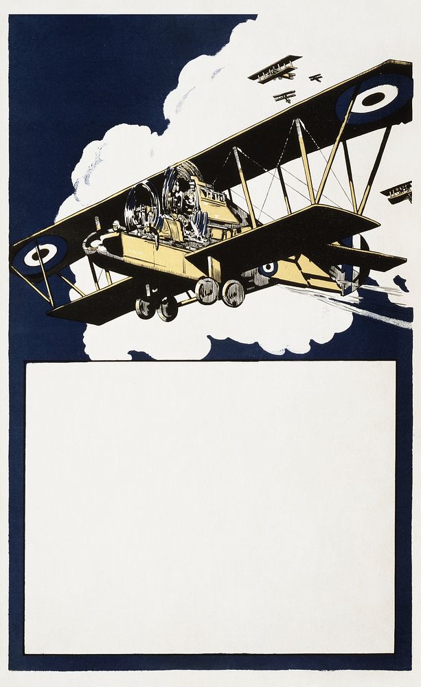 Biplanes / Printed by Hill, Siffken & Co., Ltd. (L.P.A. Ltd.), Grafton Works, Holloway, N.7. (1918).  Original public domain…