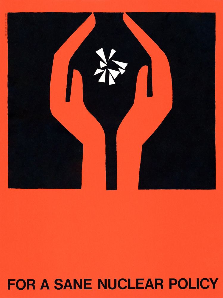 For a sane nuclear policy (1964) vintage poster by Saul Bass. Original public domain image from the Library of Congress.…