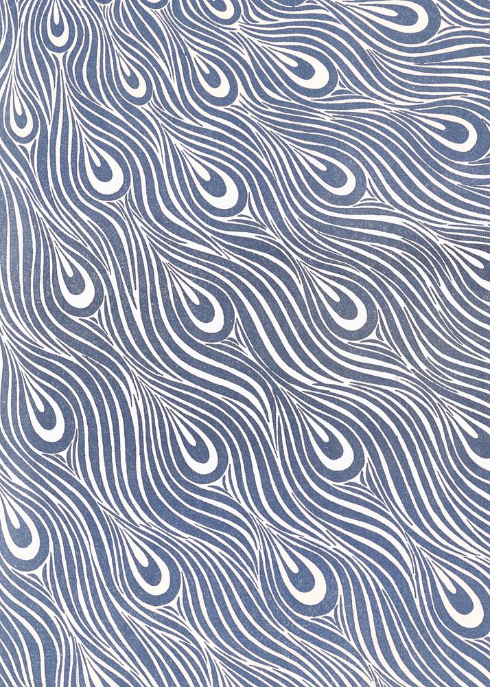 Abstract blue patterned background, feather design   Remixed by rawpixel.