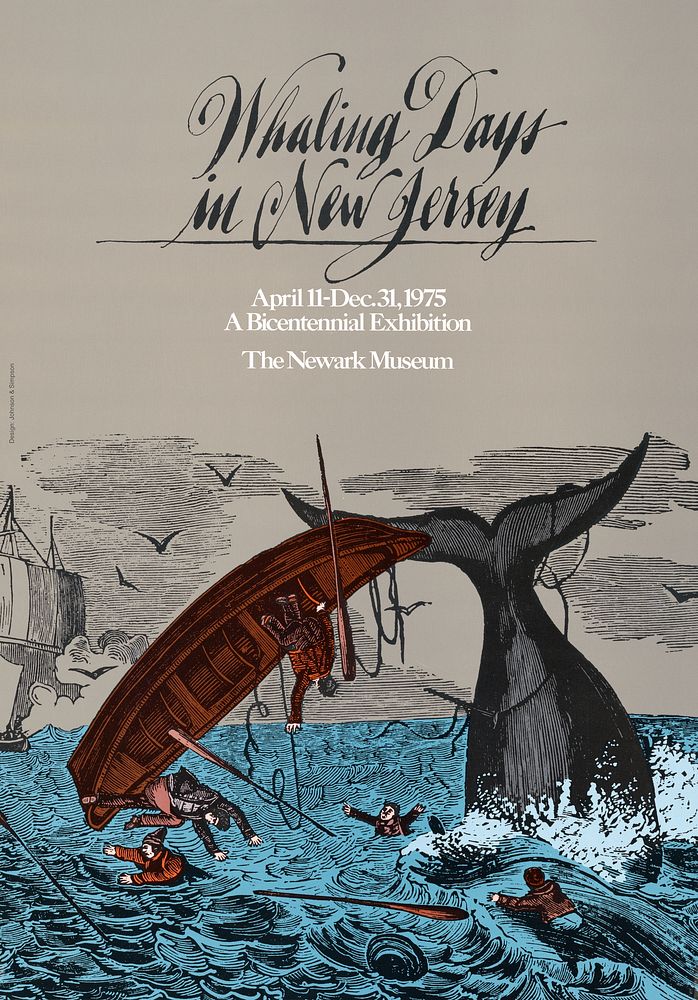 Whaling Days in New Jersey (1975) American poster by The Newark Museum. Original public domain image from the Library of…