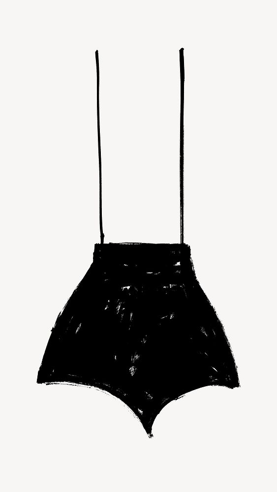 Abstract black ceiling lamp illustration.  Remixed by rawpixel.
