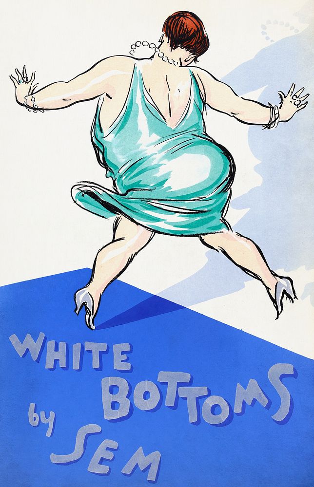 "Album White Bottoms (pl 31)" (1863-1934) by Sem. Original public domain image from the Carnavalet Museum. Digitally…