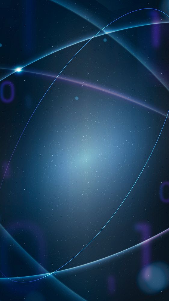 Gradient dark blue iPhone wallpaper, technology design
