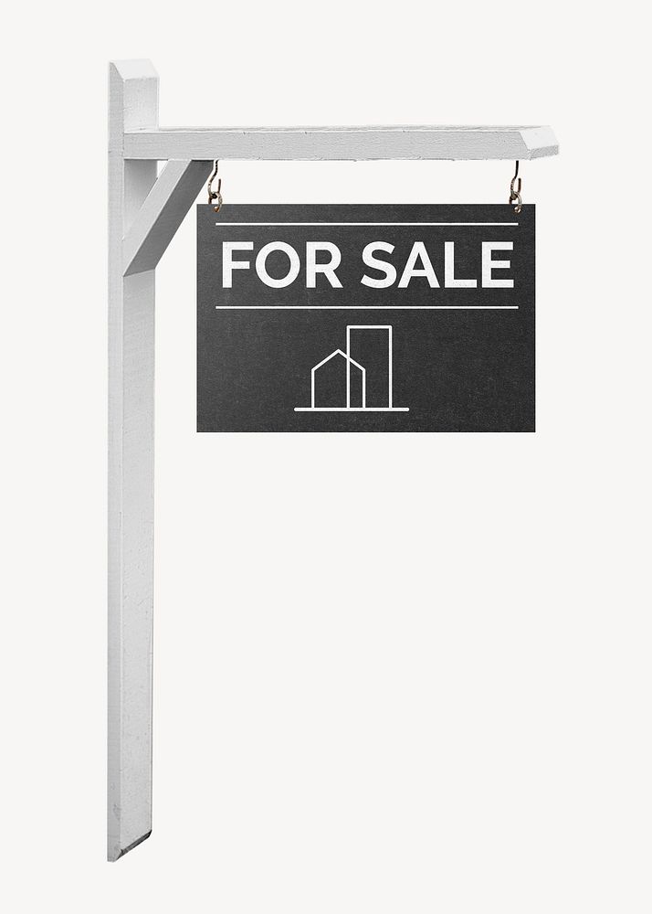 House for sale sign mockup psd