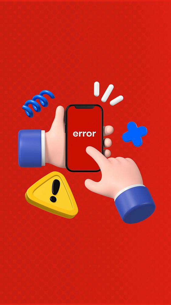 Error smartphone system iPhone wallpaper, security background