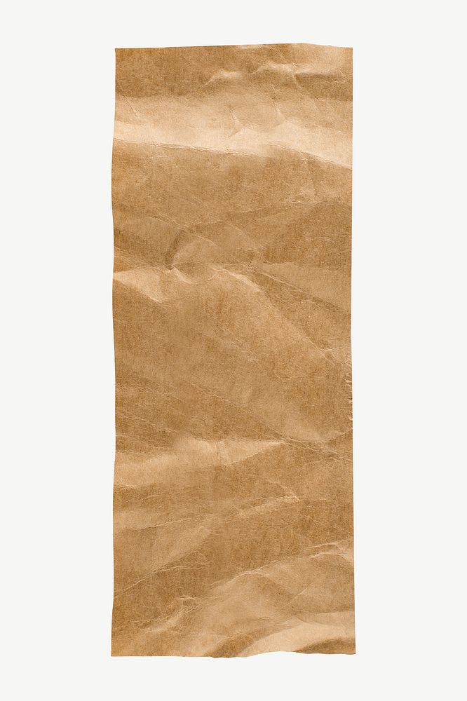 Brown paper collage element psd