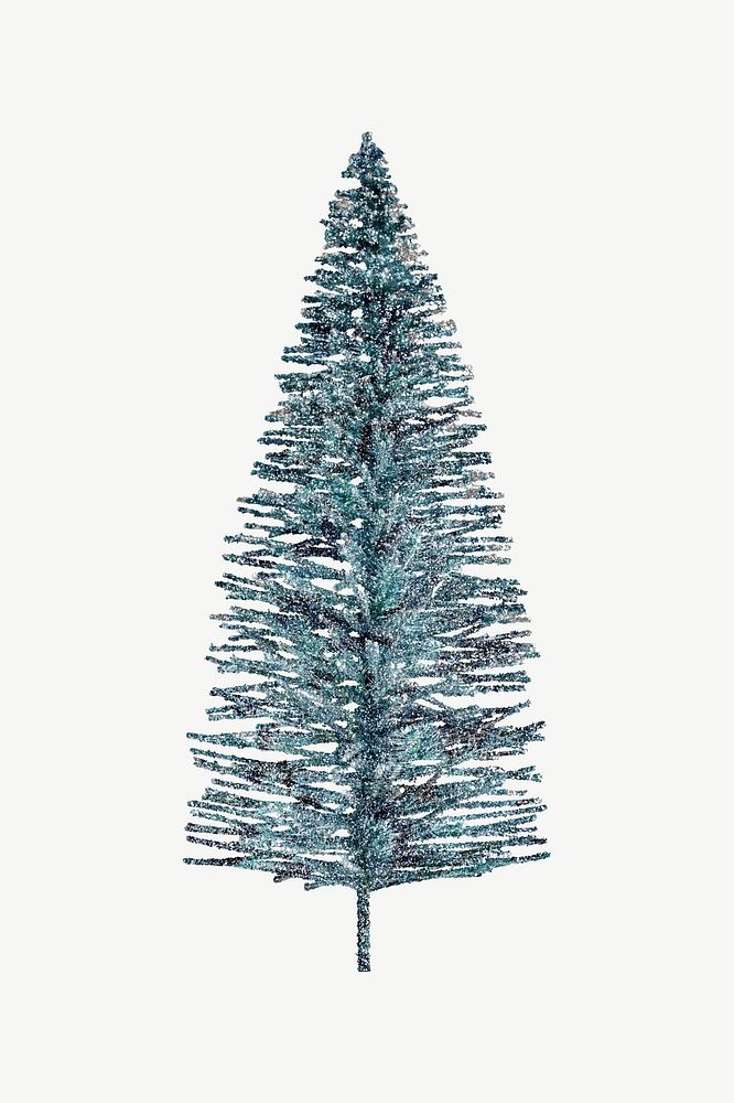 Christmas tree, festive collage element psd
