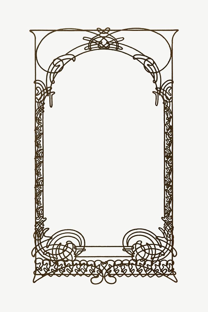 Alphonse Mucha's ornate frame, vintage | Premium PSD - rawpixel