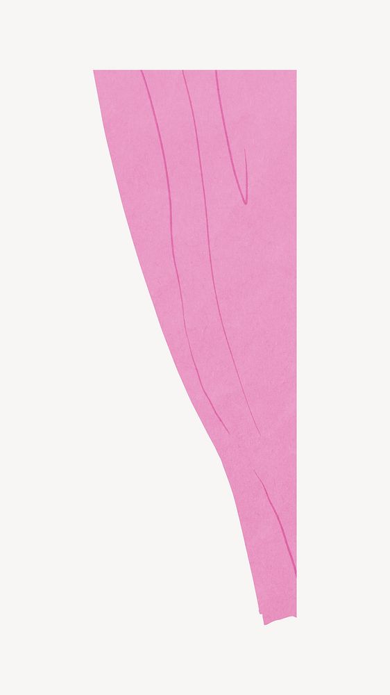 Pink curtain, corner element 