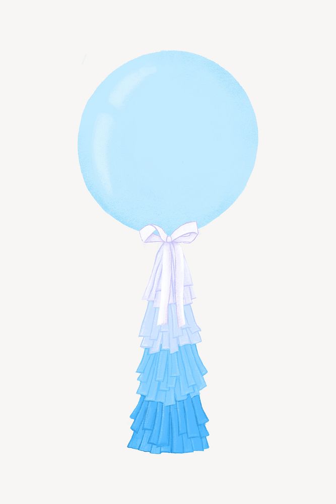Blue balloon, baby shower decor
