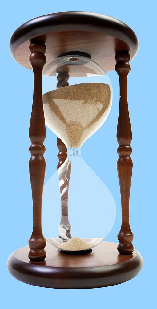 Sand hourglass, 3d object. View public domain image source here