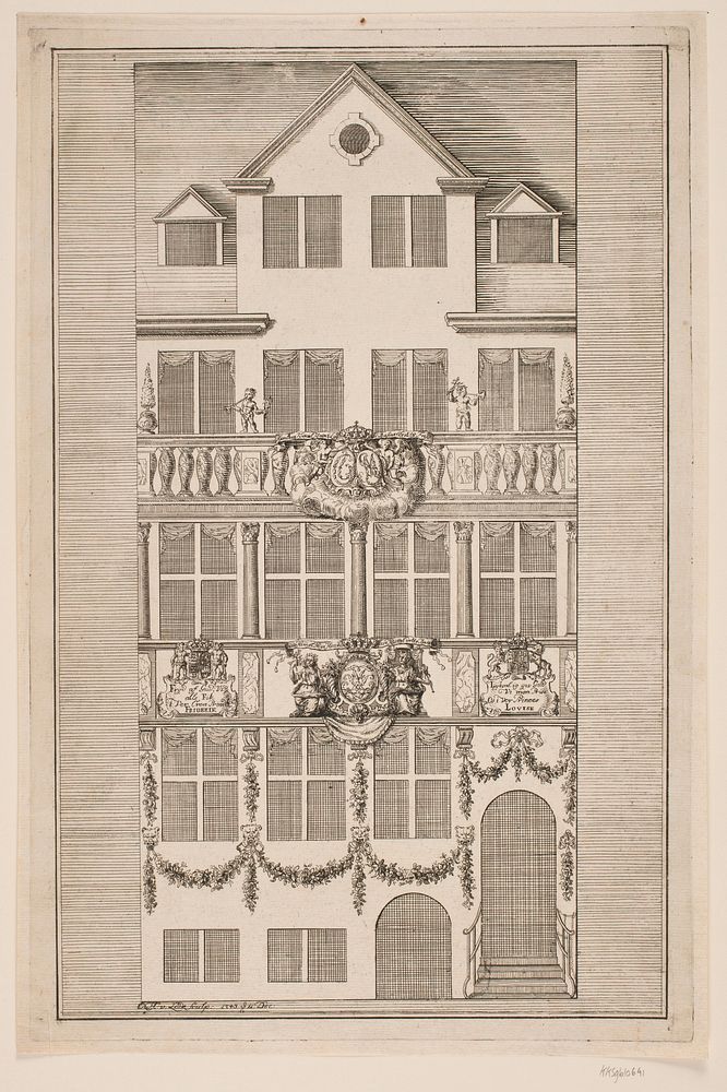 Illumination at Princess Louise's Entry 11 Dec. 1743 by Odvardt Helmoldt De Lode