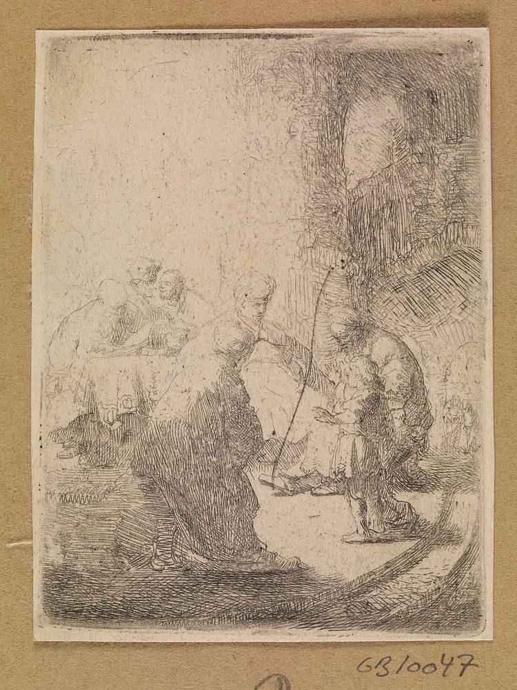 Christ among the scribes by Rembrandt van Rijn 