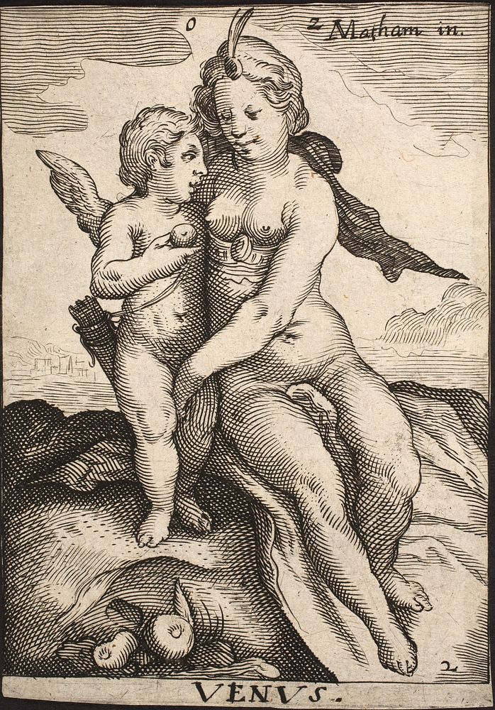 Venus and Cupid by Jacob Matham