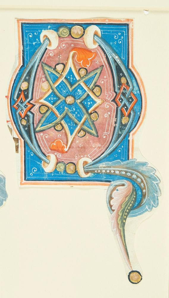 Ornamented initial Q   by unknown