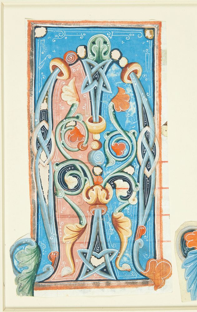 Ornamented initial M   by unknown