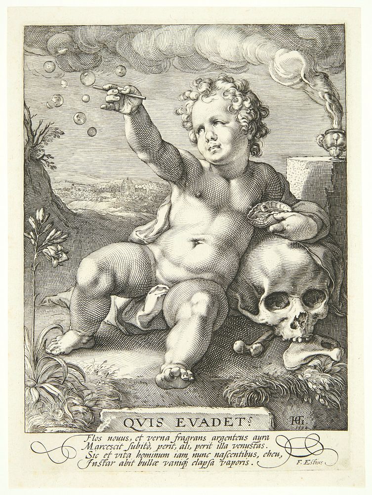 Allegory of the Transience of Life ("Quiz Eva That?") by Hendrick Goltzius