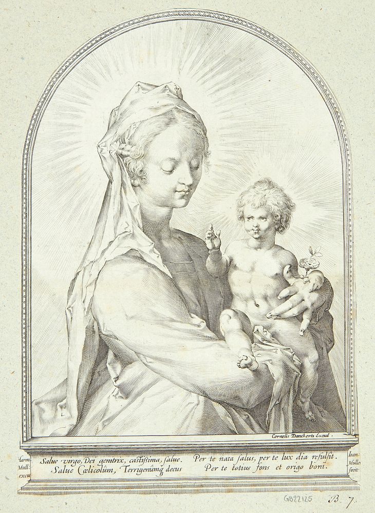 Virgin Mary with baby Jesus by Cornelis Danckerts I