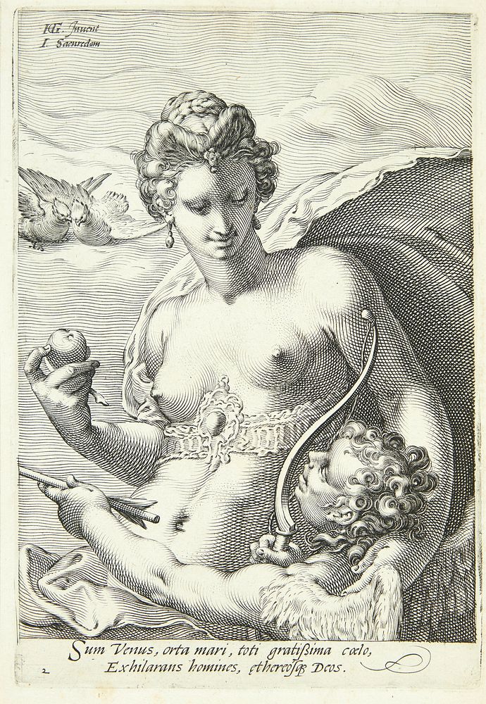 Venus and Cupid by Hendrick Goltzius