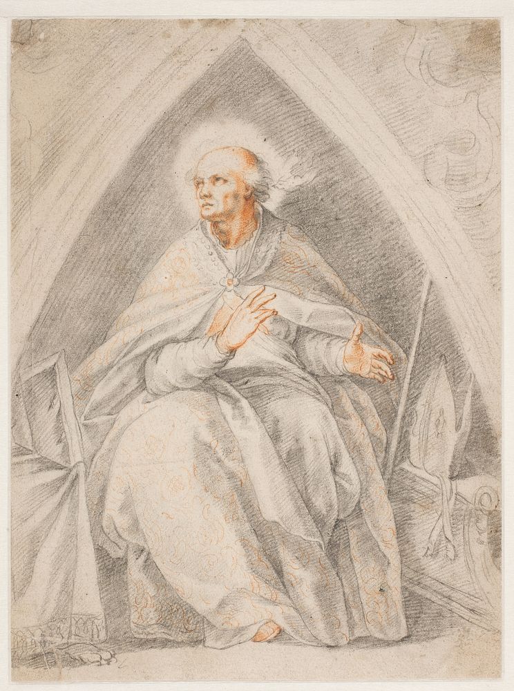 Saint Gregory seated by Cavaliere D'Arpino