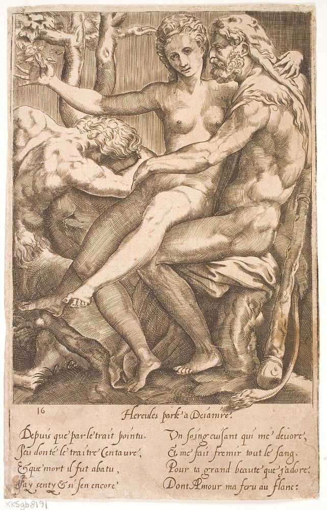 Hercules and Deianeira by Gian Jacopo Caraglio