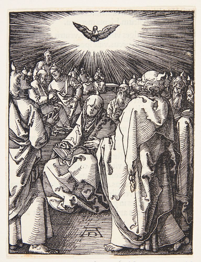 The Holy Spirit appears on Pentecost by Albrecht Dürer