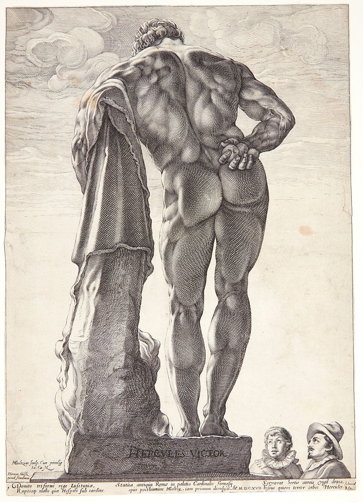 Hercules Farnese by Hendrick Goltzius