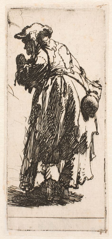 An old beggar by Rembrandt van Rijn