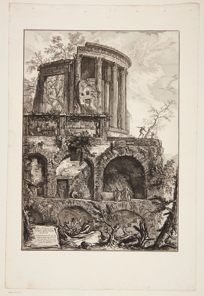 Sibylla Temple in Tivoli by Giovanni Battista Piranesi