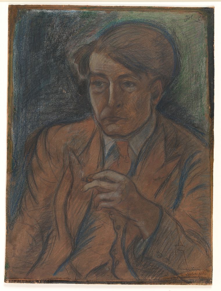 Preliminary study for a portrait of the painter and graphic artist Søren Hjorth Nielsen by John Christensen